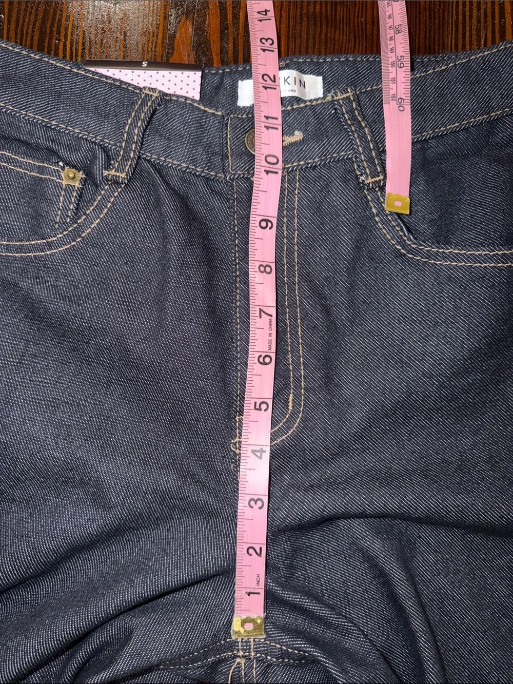 Lewkin women’s Dark Blue Wide-Leg Jeans size small 28 waist - Picture 4 of 8
